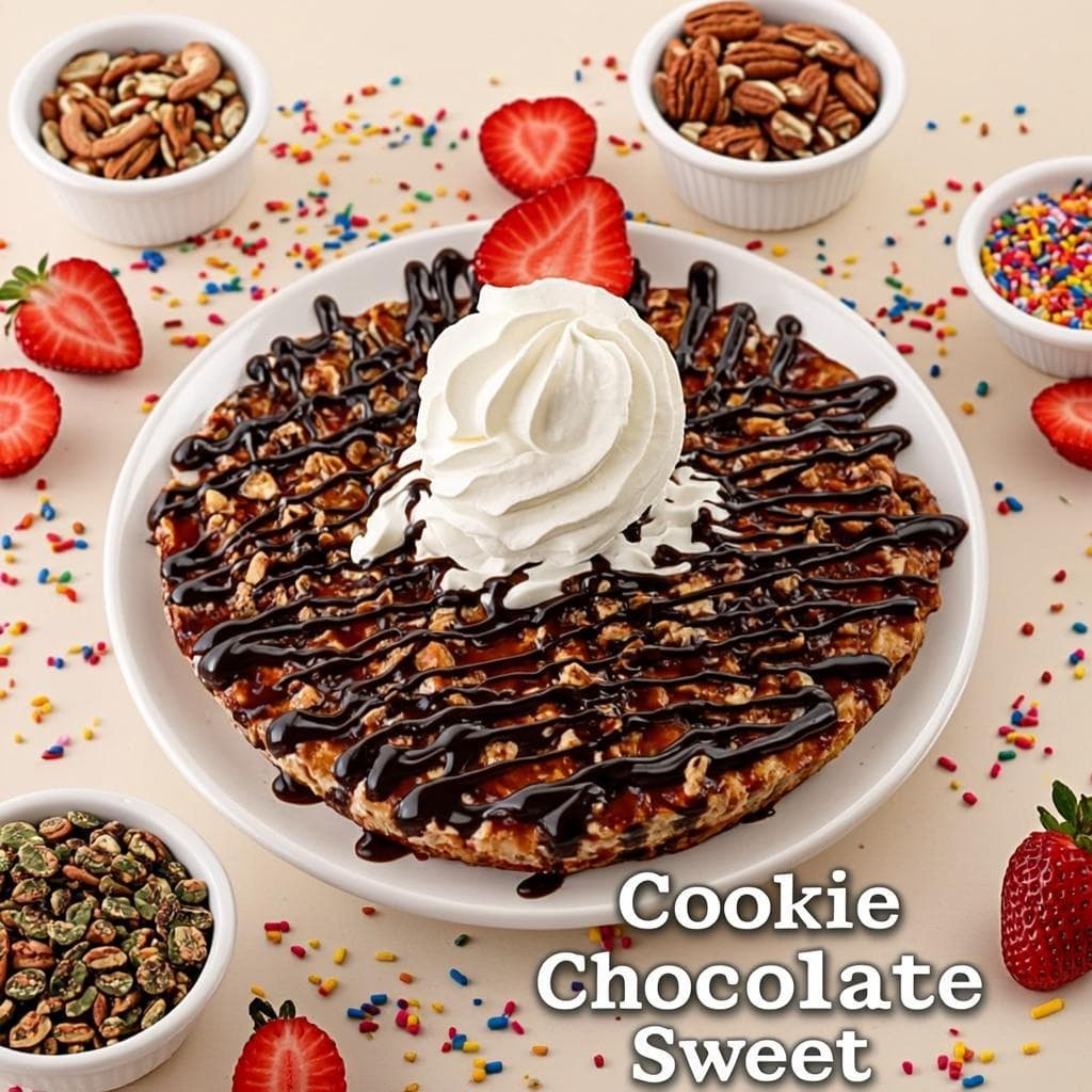 Cookeez sandwich con extras: Nutella, manjar, mantequilla de maní y chantilly.
